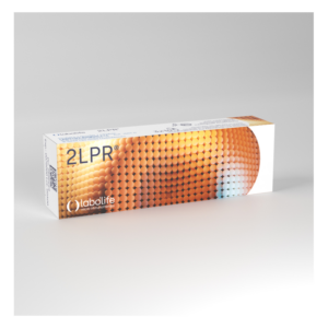 Verpackung von 2LPR®, einer mikroimmuntherapeutischen Lösung, in einer orangefarbenen Schachtel.