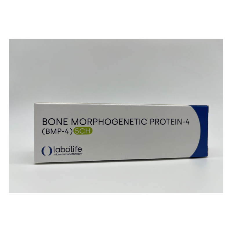 Verpackung für Bone Morphogenetic Protein-4 (BMP-4) 5CH mit dem Logo von labolife in einem klaren Design.