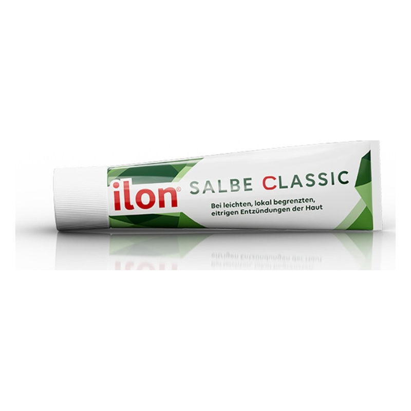 Ilon Salbe Classic in einer Tube, geeignet zur Behandlung leichter, lokaler Hautentzündungen.