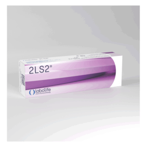 Packung des Produkts 2LS2 von labolife, gestaltet in weiß und lila, mit Informationen zur Anwendung und Inhaltsstoffen.